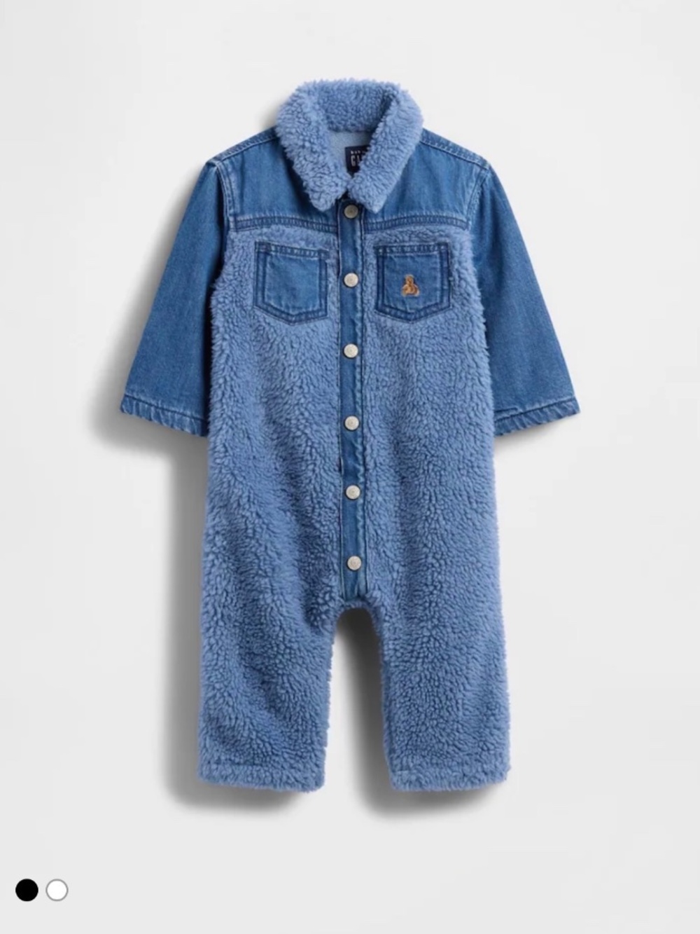 Baby Gap Denim and Sherpa All In One